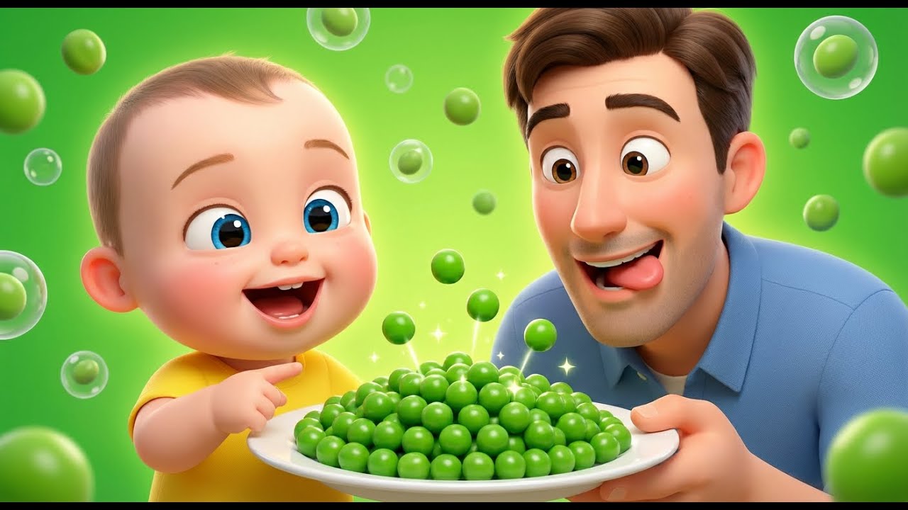 Yummy Peas Song 🟢🥄 | Baby Loves Vegetables | Baby Joy TV Nursery Rhymes