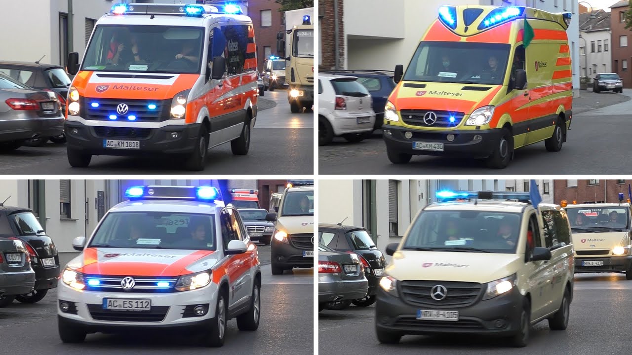 [MOT-Marsch] Malteser Eschweiler auf Kolonnenfahrt durch die StädteRegion Aachen