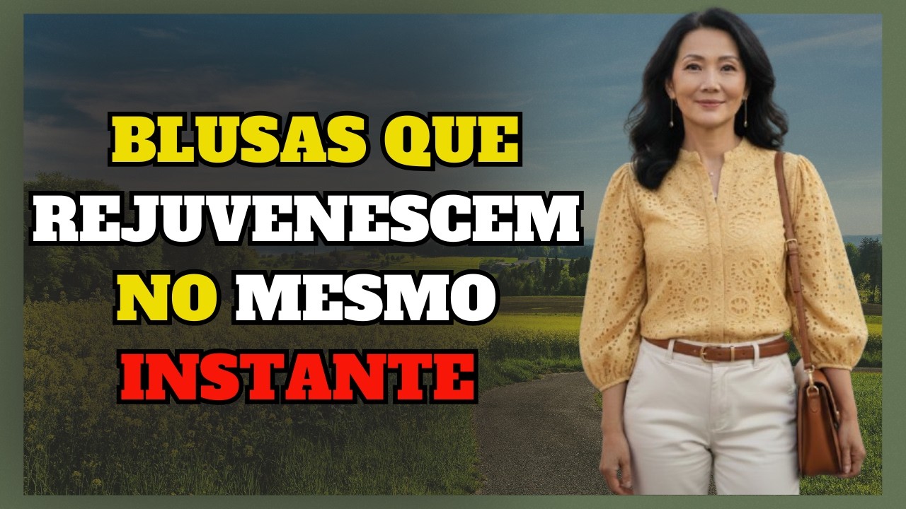 8 Blusas que Transformam o Look da Mulher Madura: Elegância, Sofisticação e Estilo Depois dos 40