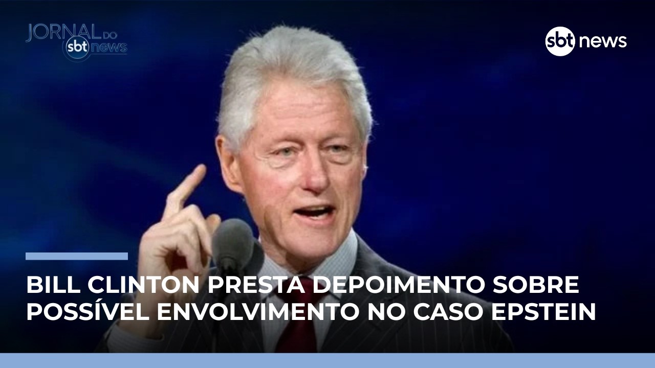 Bill Clinton presta depoimento sobre caso Epstein | #JornaldoSBTNews