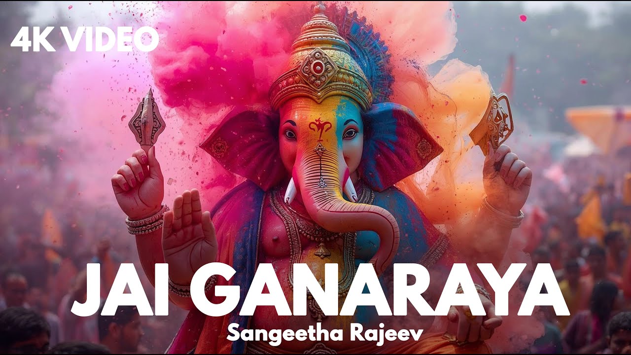 Jai Ganaraya - Ganesh Visarjan 2025 | Sangeetha Rajeev | Ganesh Songs | Ganesh Aarti | Bappa DJ Song