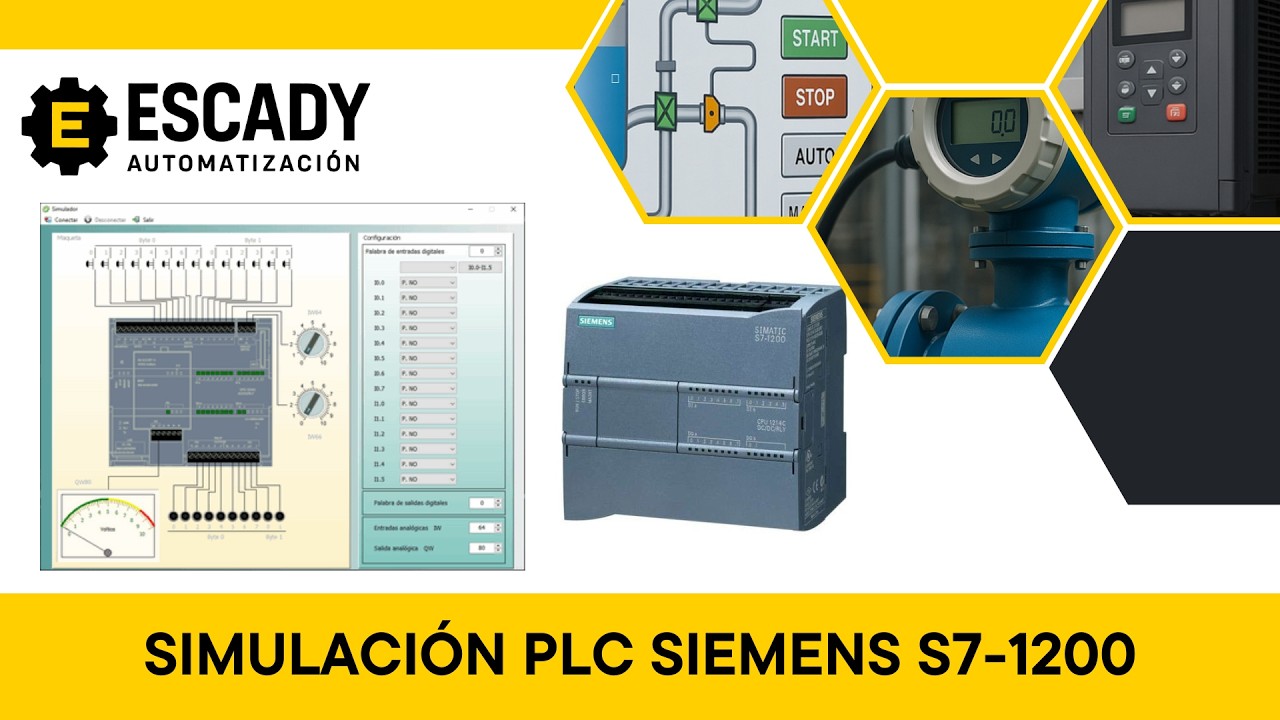 Simulación completa PLC Siemens S7-1200