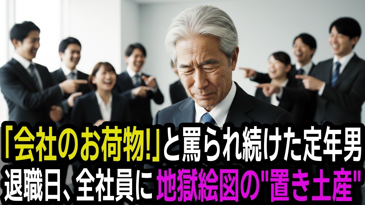 「お荷物社員！」とバカにされ続けた定年男…退職日の一言で社員600人全員が凍りついた置き土産とは...｜朗読