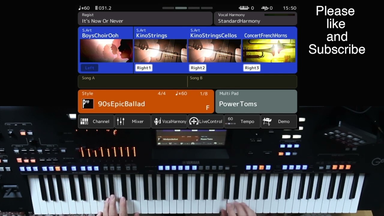 Hello, Cover Version Played on the Yamaha Genos 2