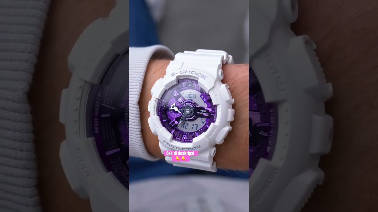 Jam Tangan Wanita Casio G-Shock X ITZY GA-110WS-7ADR Seasonal Collection Digital Analog Dial White