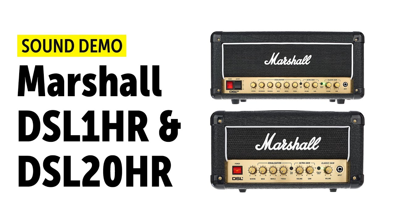Marshall DSL1HR & DSL20HR Sound Demo (no talking)