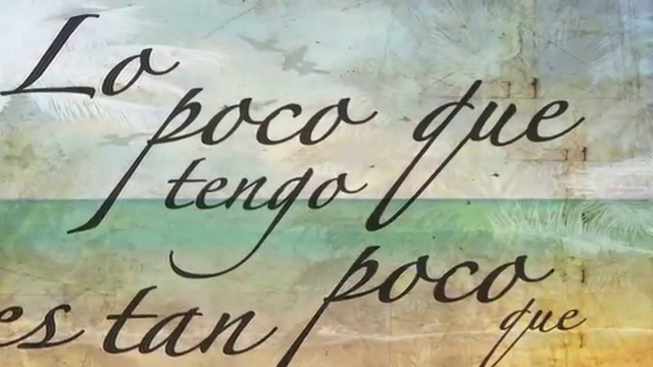 Lo Poco Que Tengo - Ricardo Arjona (video lyrics).