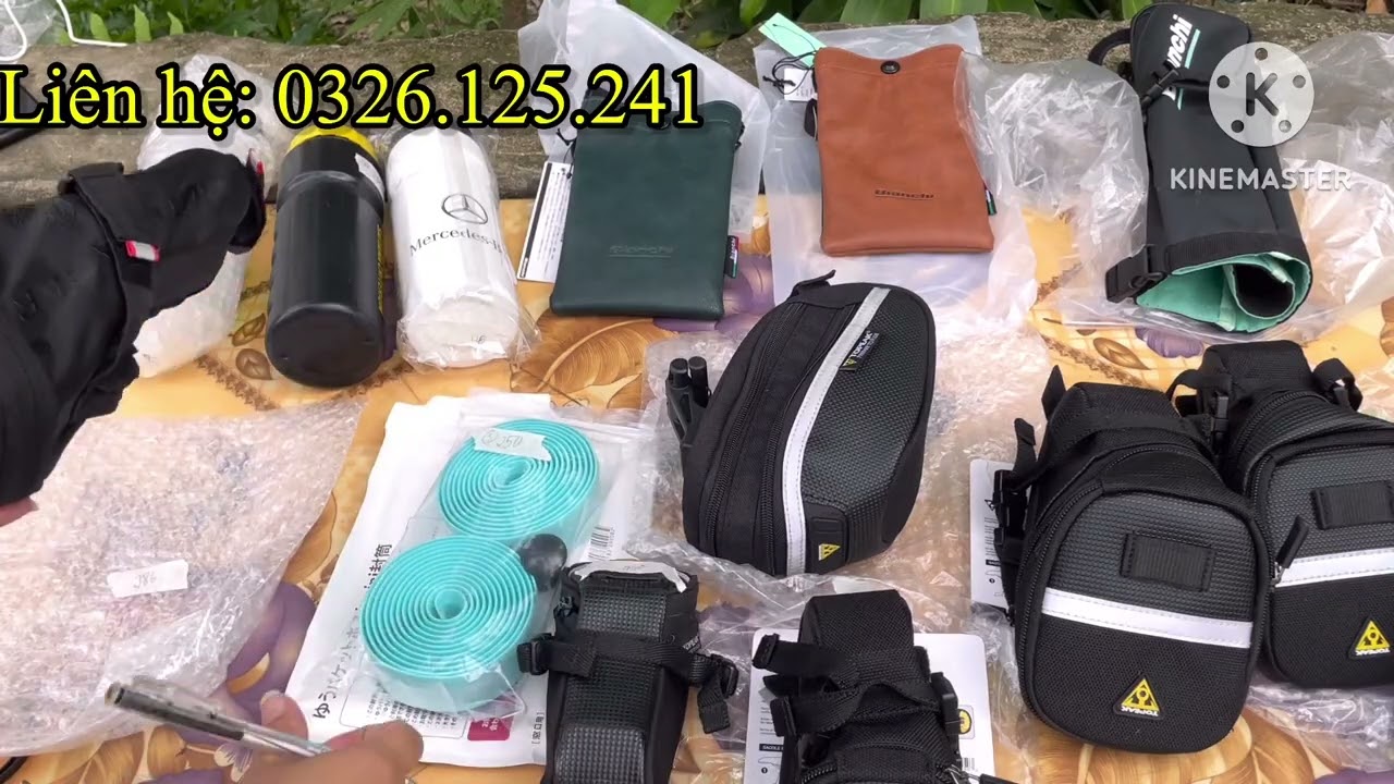 Phụ Kiện Xe Đạp | Túi Cọc Yên - Túi Da - Bình Nước - Dây Quấn Xe Đạp | 0326.125.241