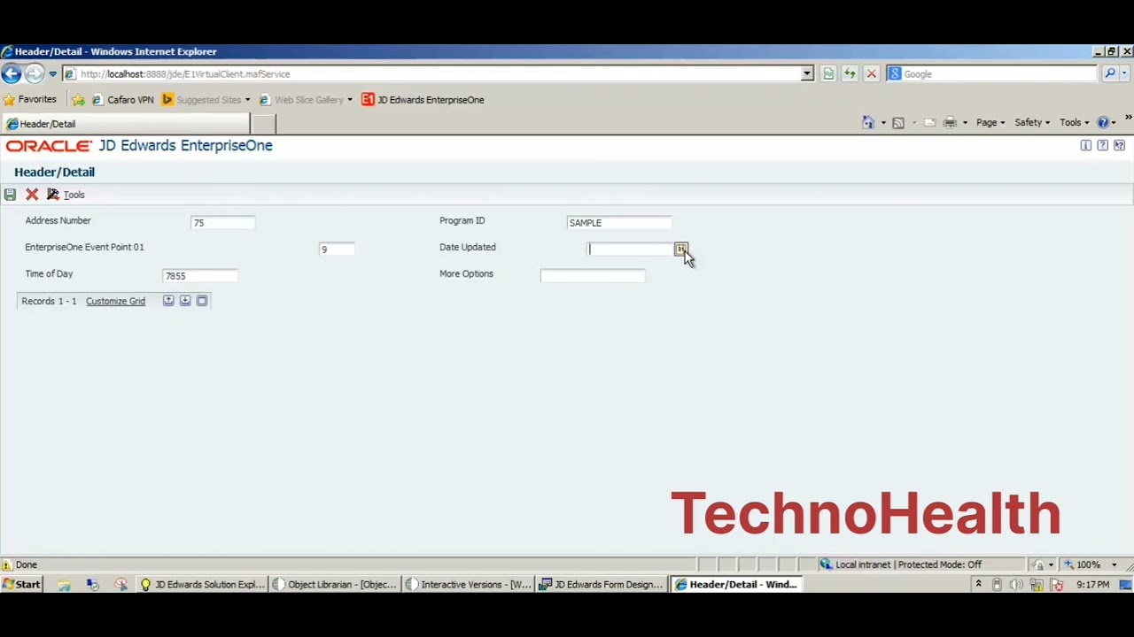 How to calculate Total in Grid Column - JD EDWARDS