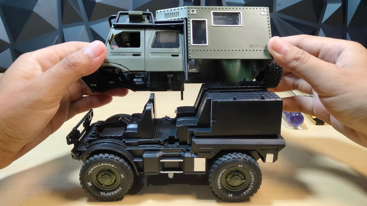Merakit Dan Memperbaiki Miniature Diecast Truk Unimog  Yang Telah Dibongkar
