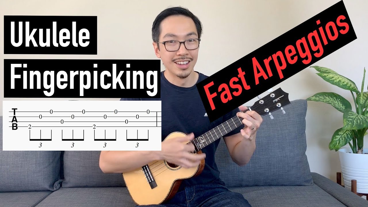 Ukulele Fingerpicking Lesson - Fast Arpeggios (WITH TABS)
