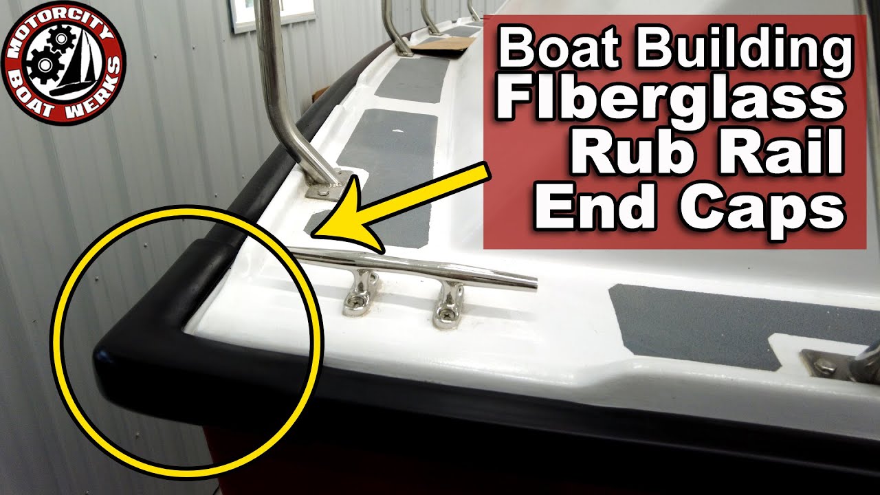 How to Make Fiberglass Rub Rail End Caps | Sailboat Restoration | Trawler Boat Building (Ep53)