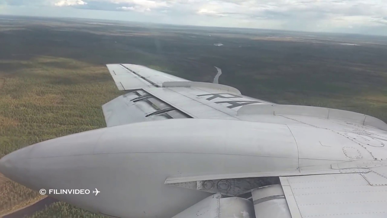 Летим на Ан-24 и Ту-134 Алроса : Якутск - Мирный - Якутск