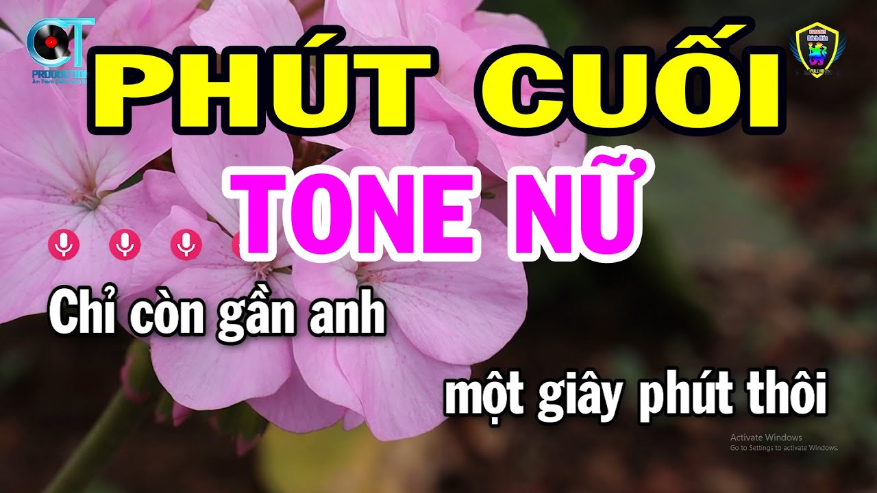 Karaoke Phút Cuối Tone Nữ ( C ) Nhạc Sống Beat Hay 2024 | Karaoke bách Hóa