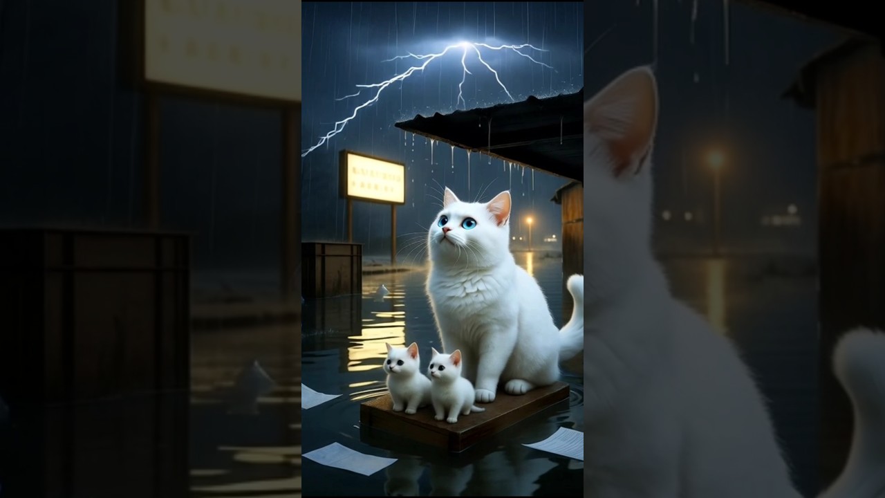 She Gave Her Life to Save the Kittens 💔🐾 | Sad Story | Emotional | Cute Cat | Kitten | Shorts