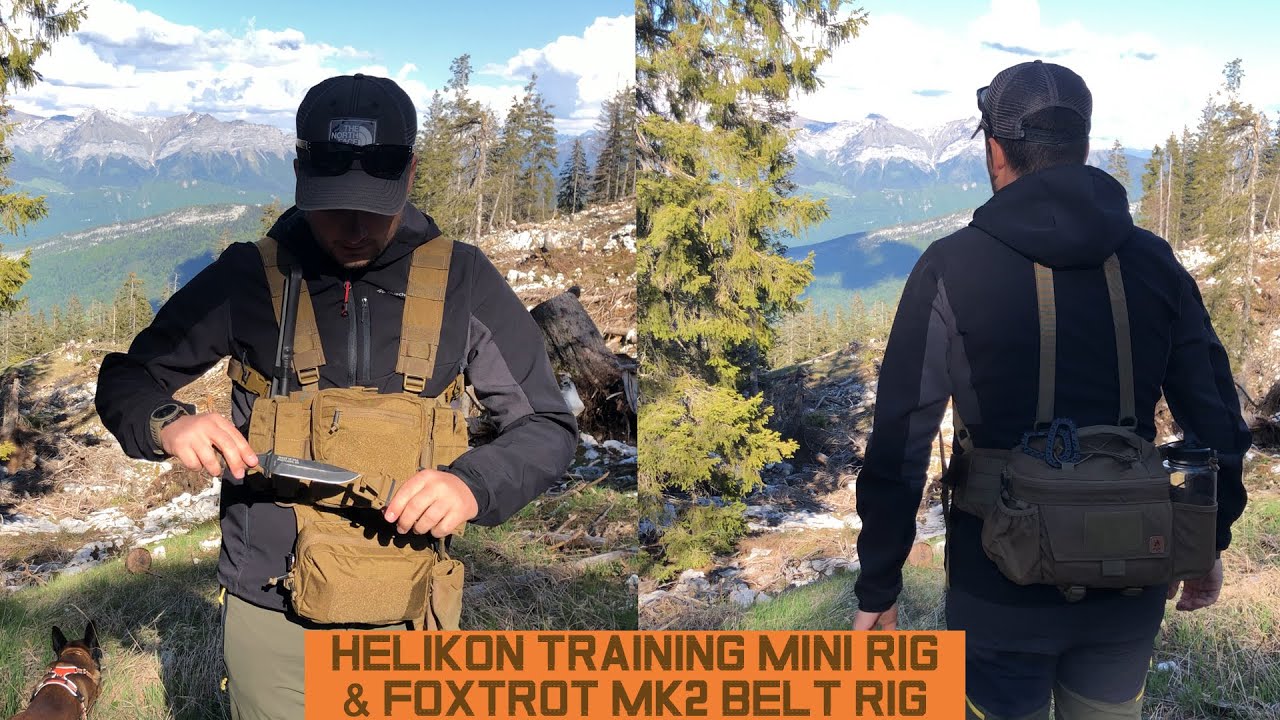 2/ Du matos HELIKON pour changer du sac à dos: TRAINING MINI RIG & FOXTROT MK2 BELT RIG / HELIKON