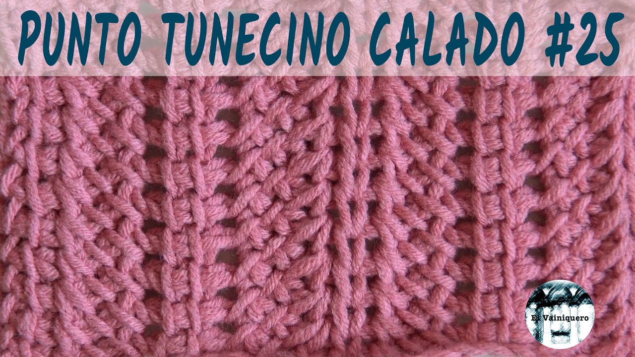 Punto calado tunecino #25 - Crochet tunecino
