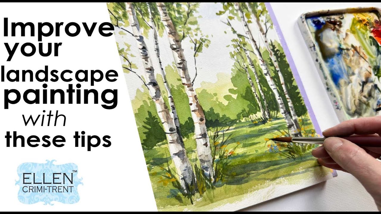 Как улучшить свои акварельные пейзажи