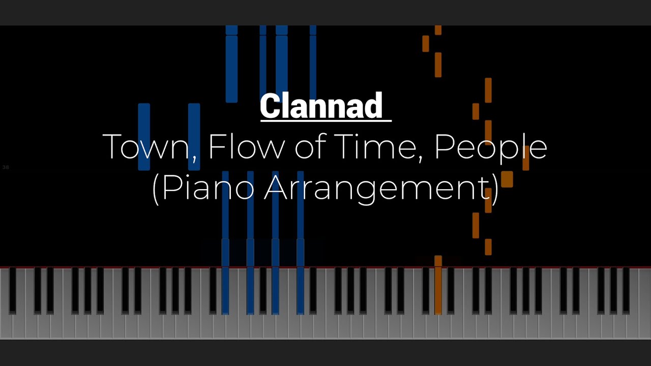 Clannad - Town, Flow of Time, People (Piano Tutorial)