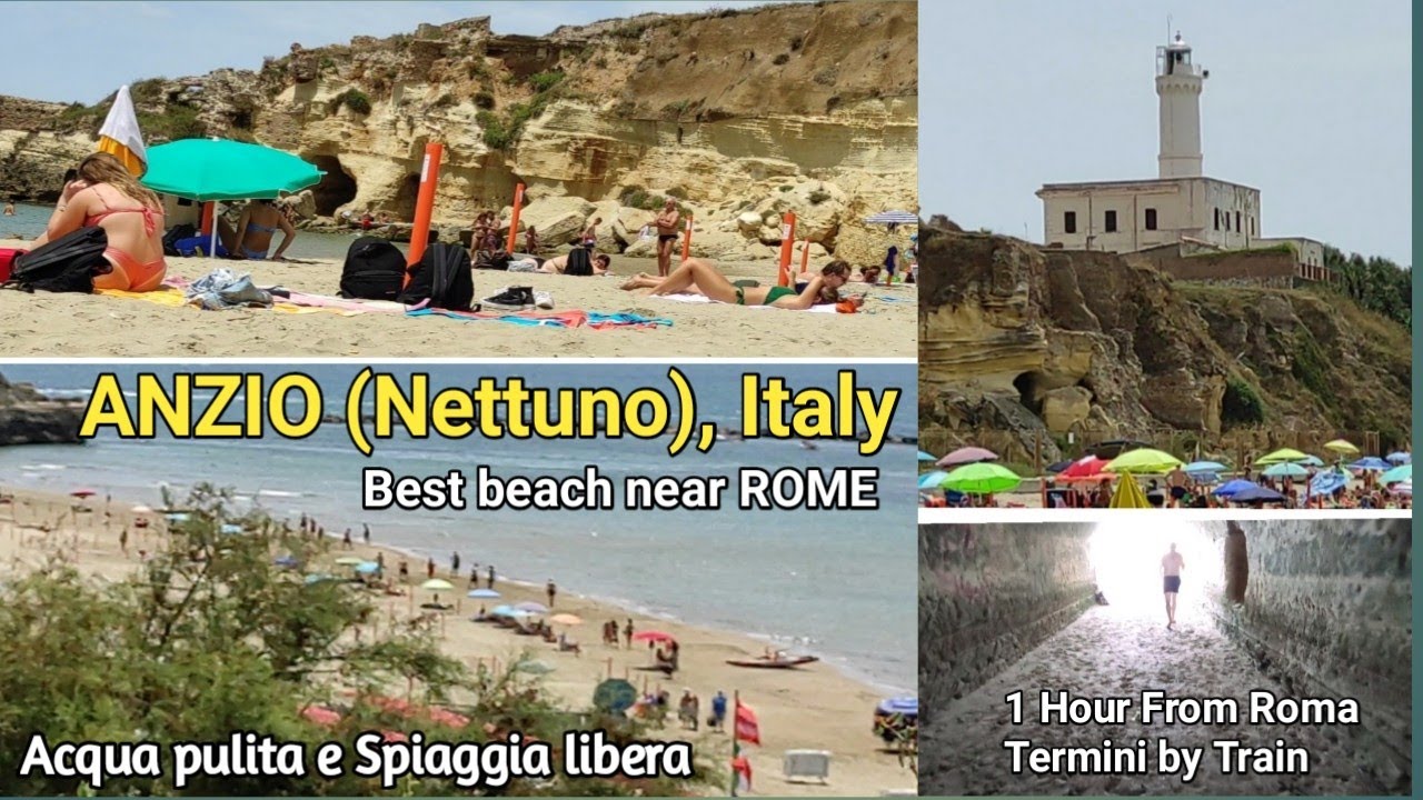 ITALY - ANZIO (Lazio) - Best Beach near Rome - City and Beach walking tour