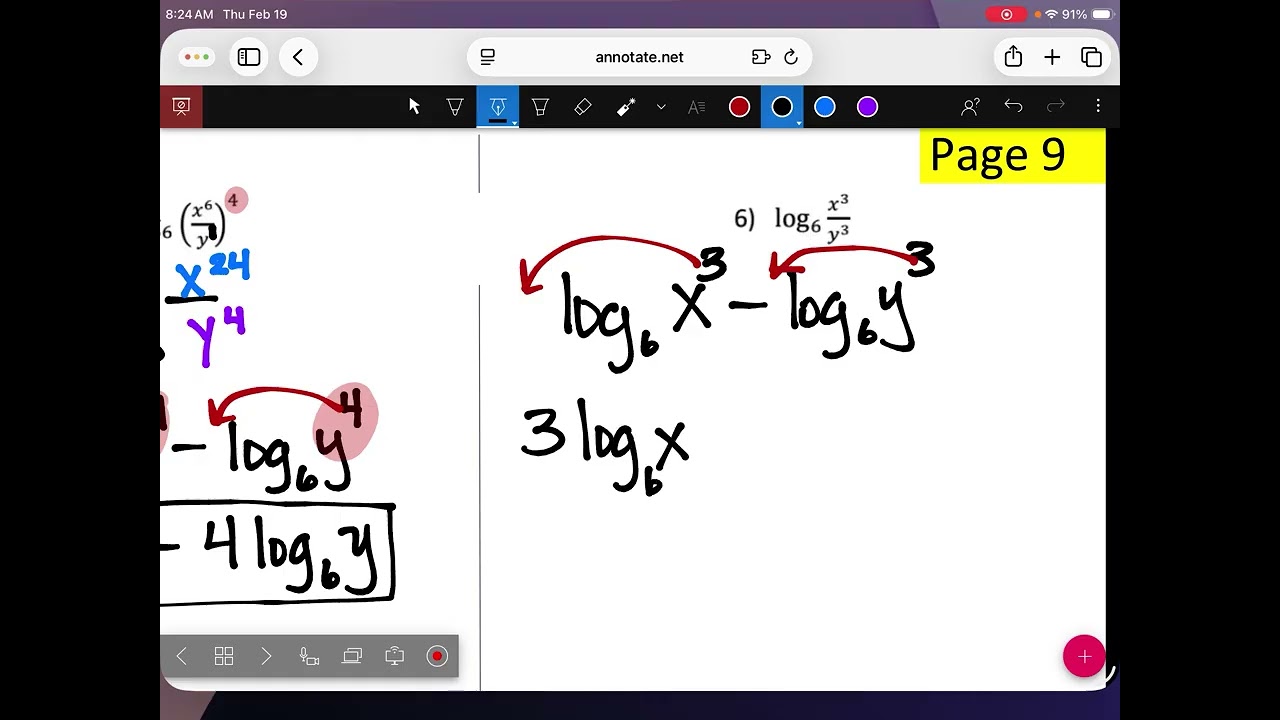 2/19 IM3 6.2 expanding and condensing logs ￼