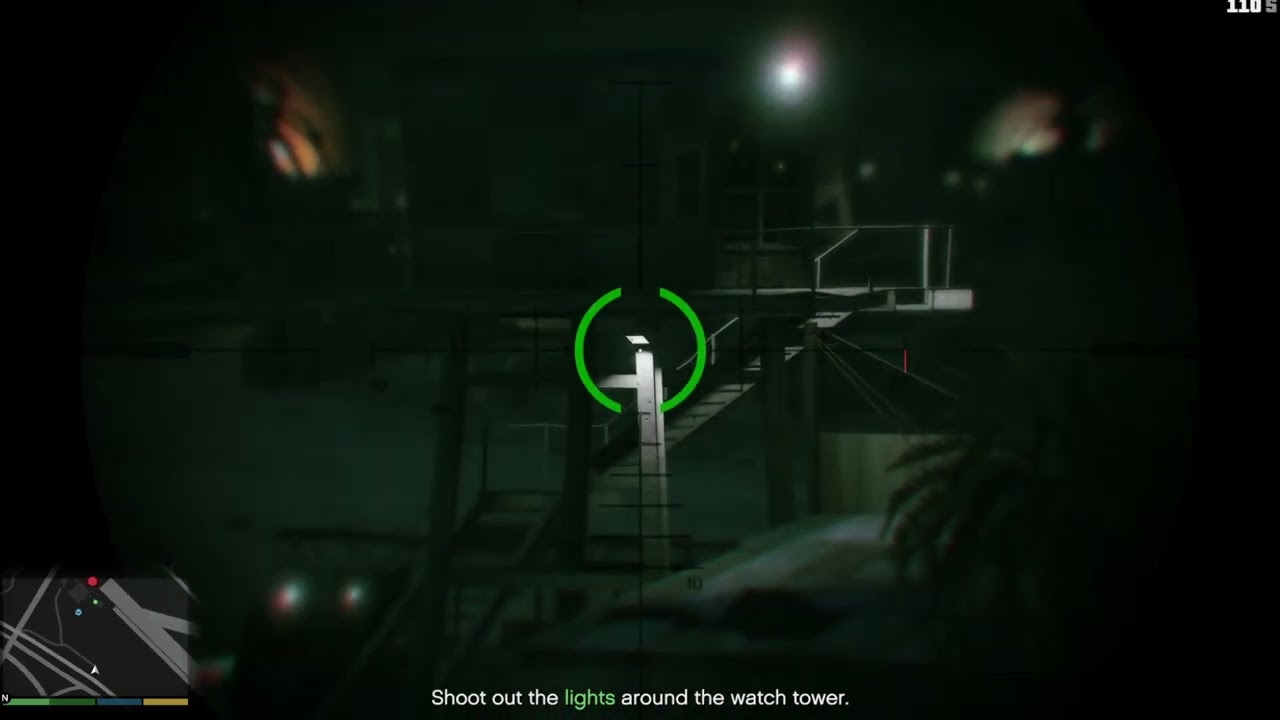 GTA 5 Shoot Out The Lights Around The Watchtower | Sniper Mission Trevor