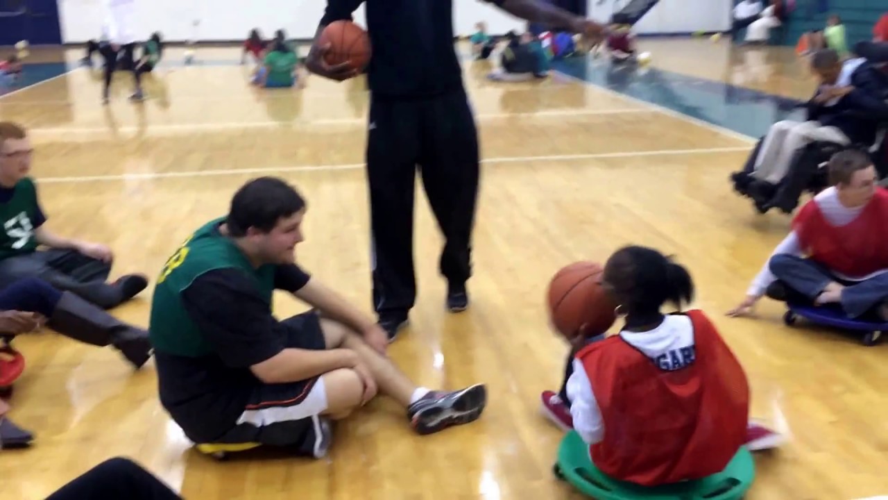 4 Adapted Physical Education Activities- parachute, flag tag, scooter basketball and crab soccer
