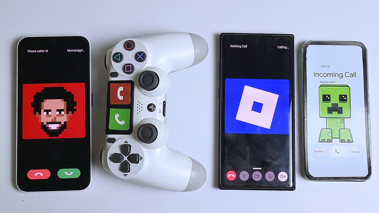 Nothing phone 2a vs sony ps4 stick button call vs google pixel 9 incoming calls