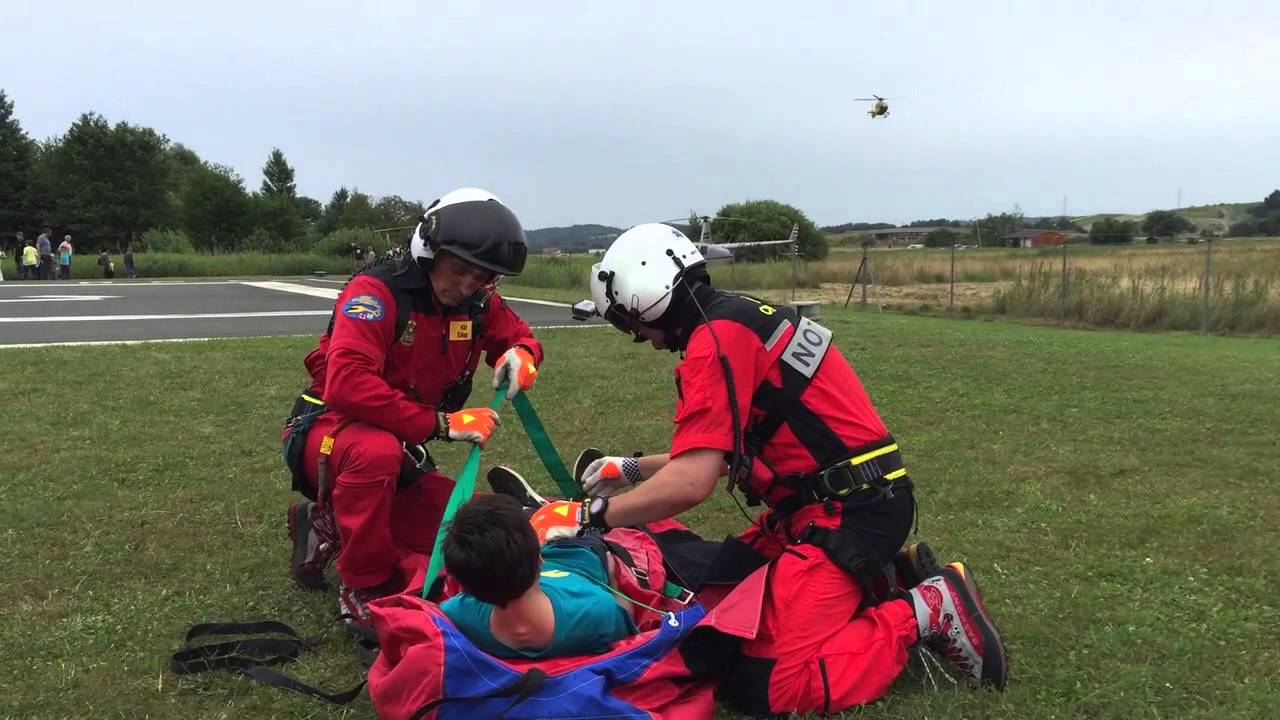 Demonstration einer Taubergung