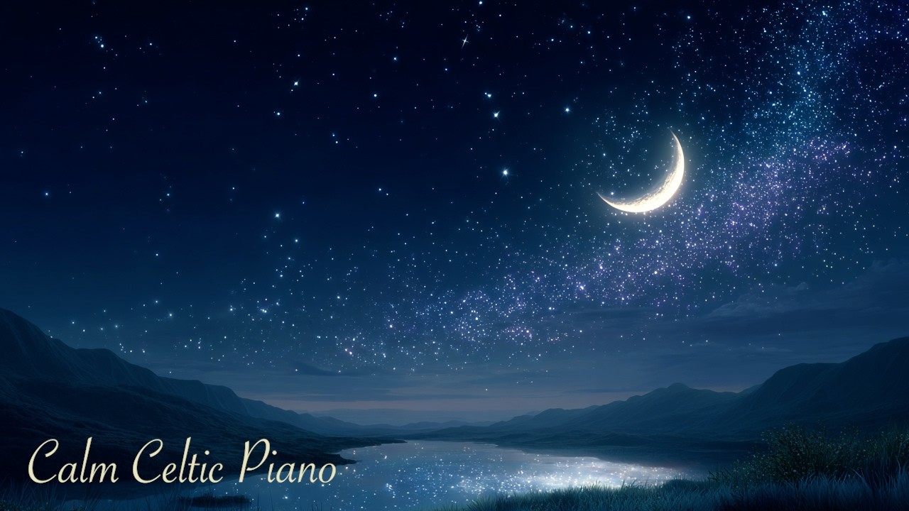 [ケルトBGM] リラックス・作業・睡眠に | Peaceful Celtic Piano at Night | 星と月の祈り