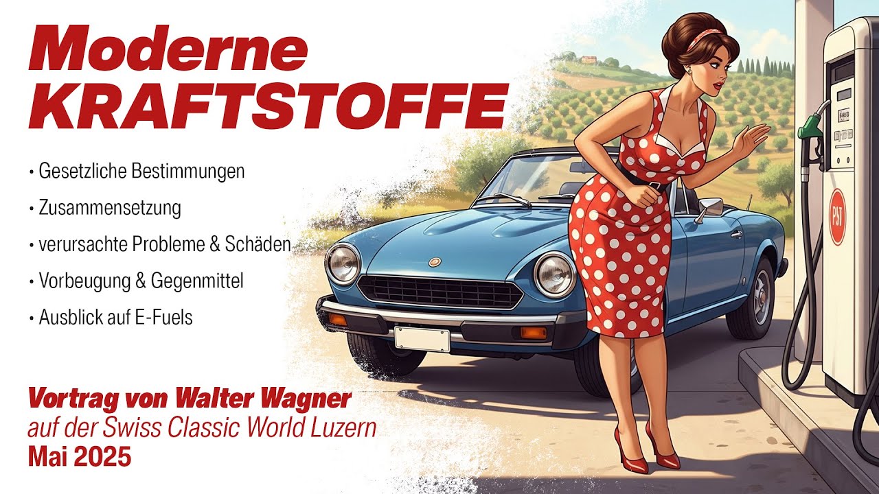 Moderner Kraftstoff - Vortrag auf der Swiss Classic World Luzern, Mai 2025