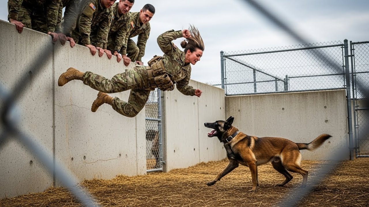 "'SAY GOODBYE, BTCH' SEALS THREW THE NEW GIRL INTO A STARVED K9 DOG PEN — NOT KNOWING SHE WAS..."