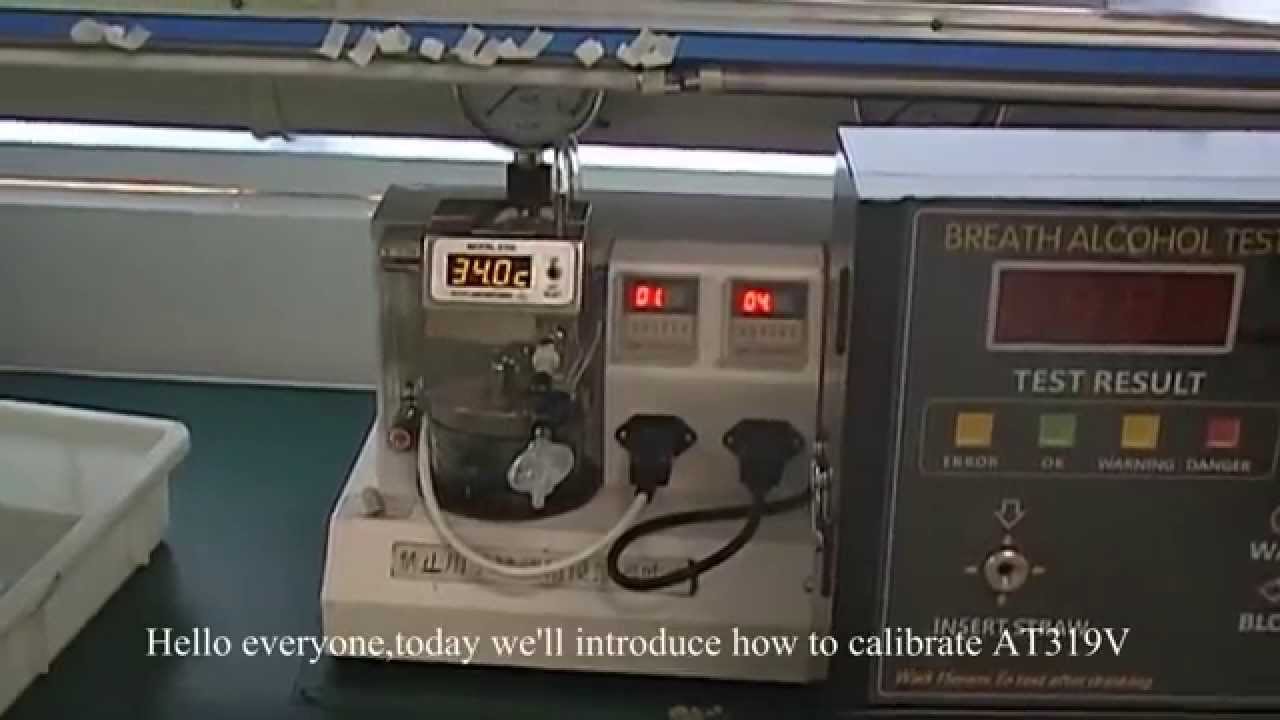 AT319V Coin Operated Alcohol Tester Calibration Video