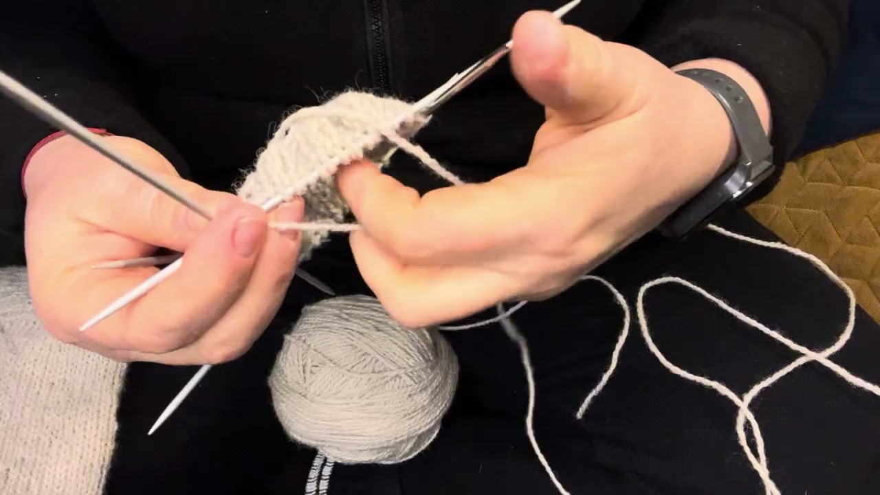 Knitting the second sock