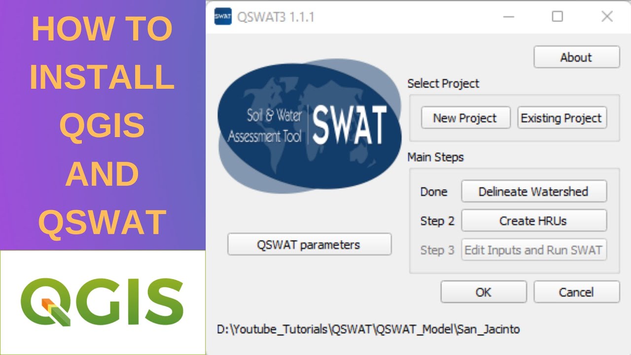 SWAT T1: как установить QSWAT и SWAT+ в QGIS