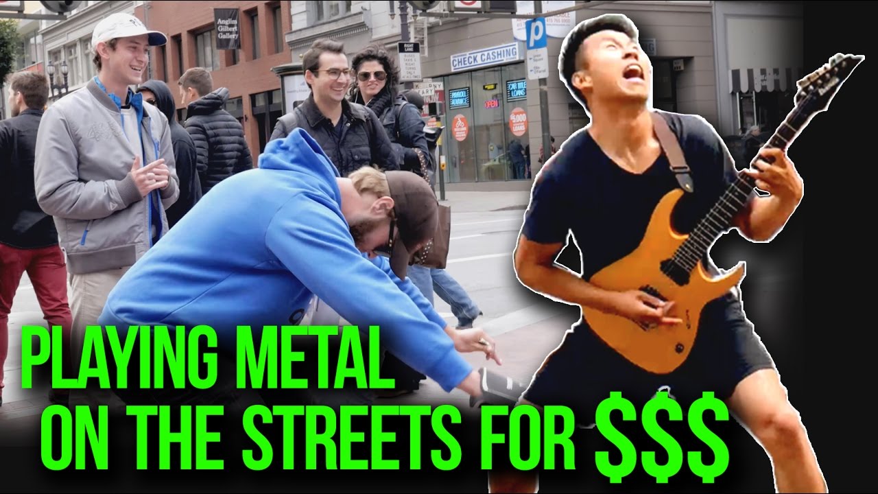 Playing Metal on The Streets For $$$ | w/ LIVE AUDIO | Street Metal