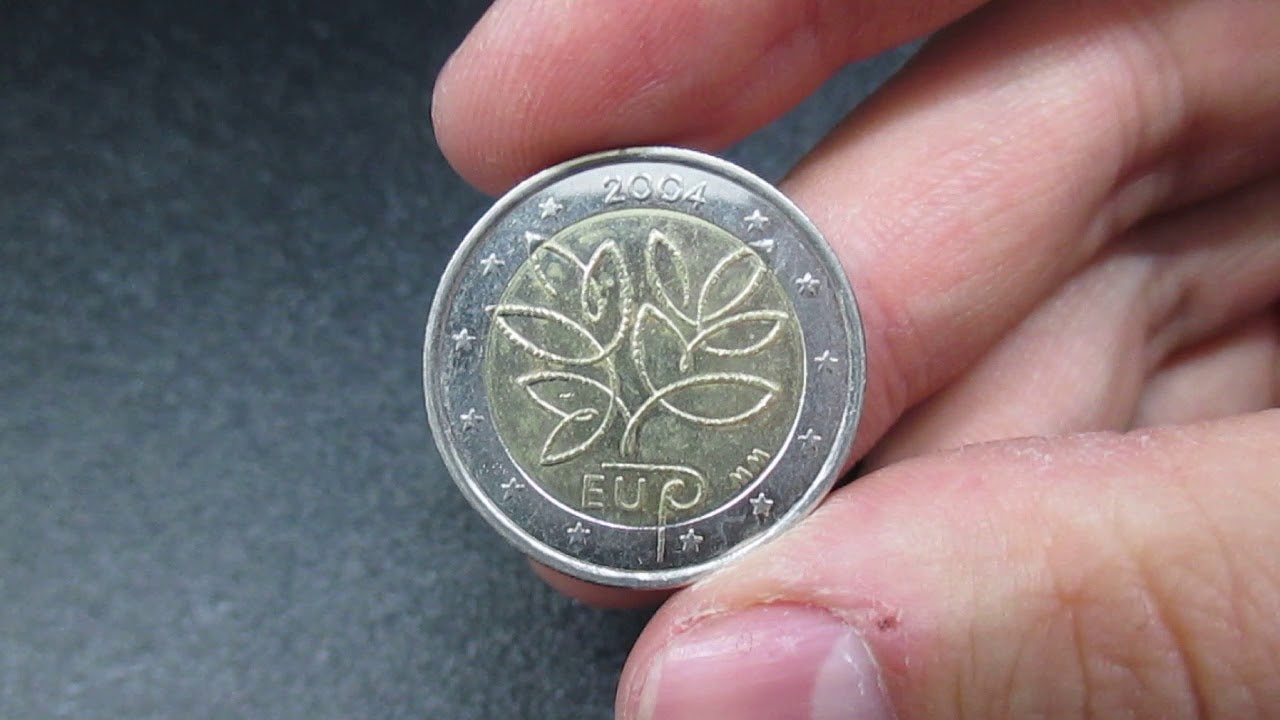 Moneta da 2 Euro Commemorativa Finlandia 2004 Rara