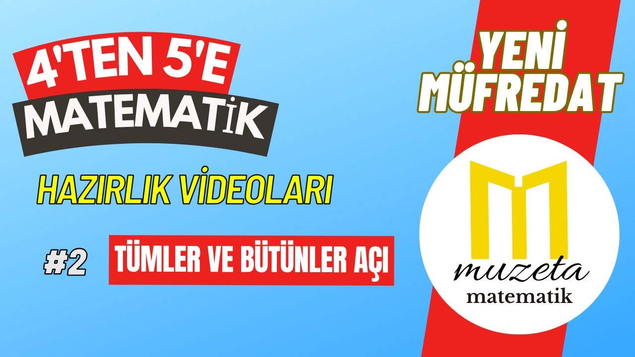 2) AÇILARIN SIRLARI: TÜMLER VE BÜTÜNLER AÇILAR | 5. SINIFA HAZIRLIK