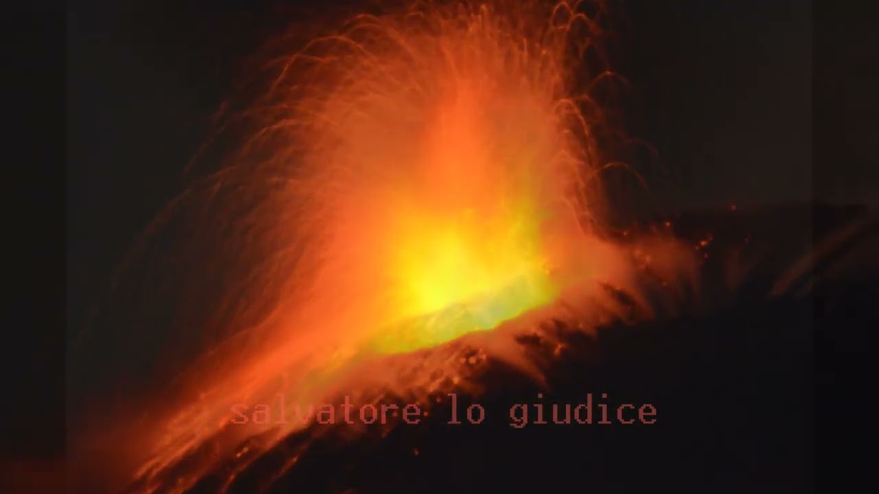 ETNA -ESPLOSIONI DAL CRATERE CENTRALE -28/29.12.2025