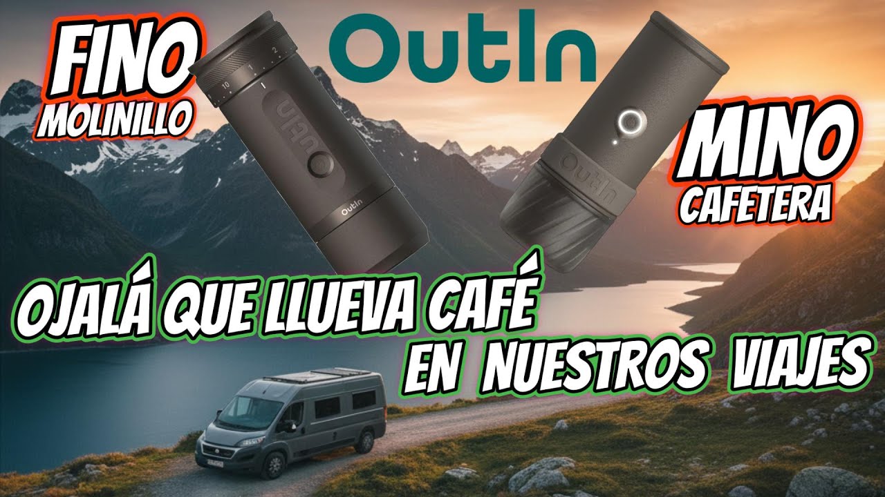 Cafetera MINI Outin MINO sin enchufes para la Autocaravana y su compañero el Molinillo Outin FINO