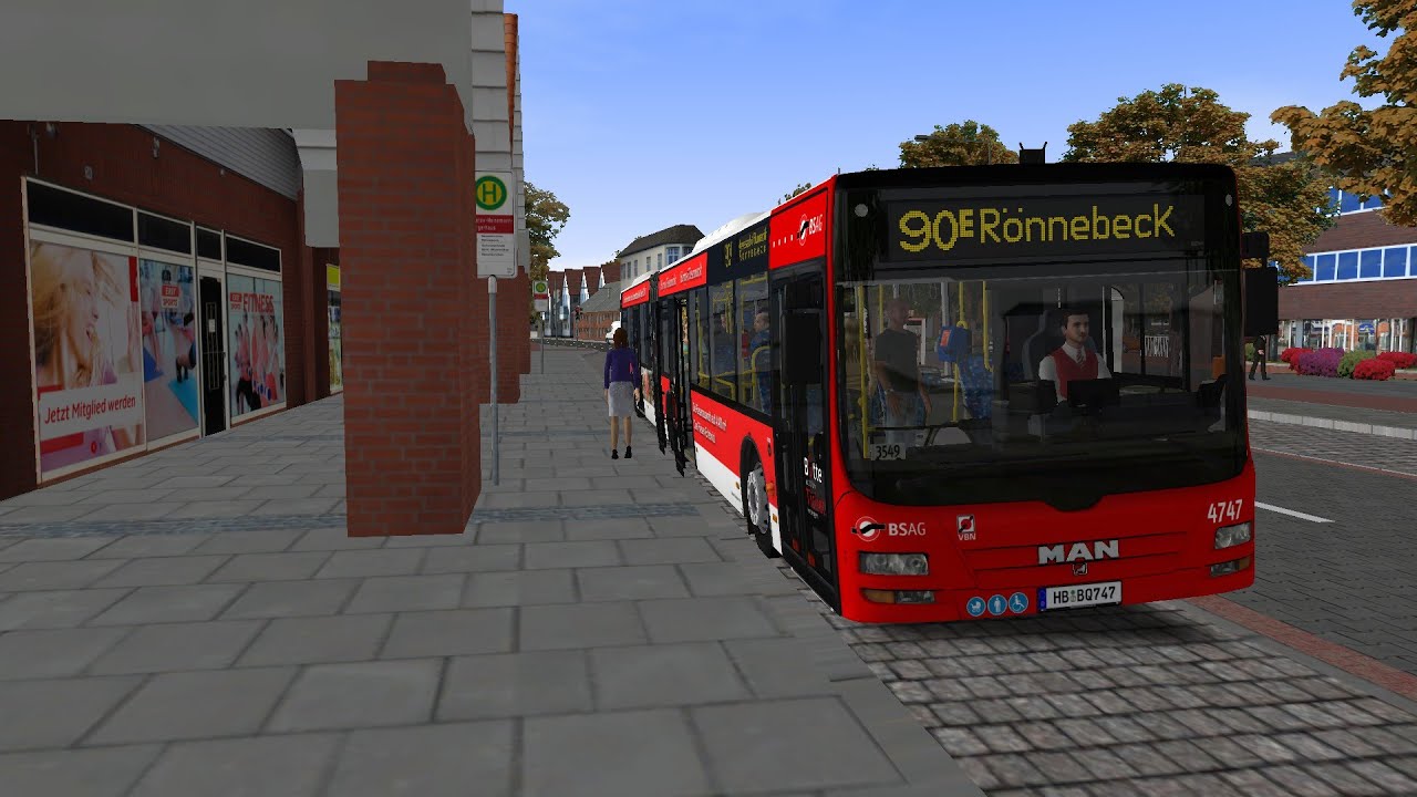 Im MAN auf der Linie 90E | OMSI2 Bremen Nord