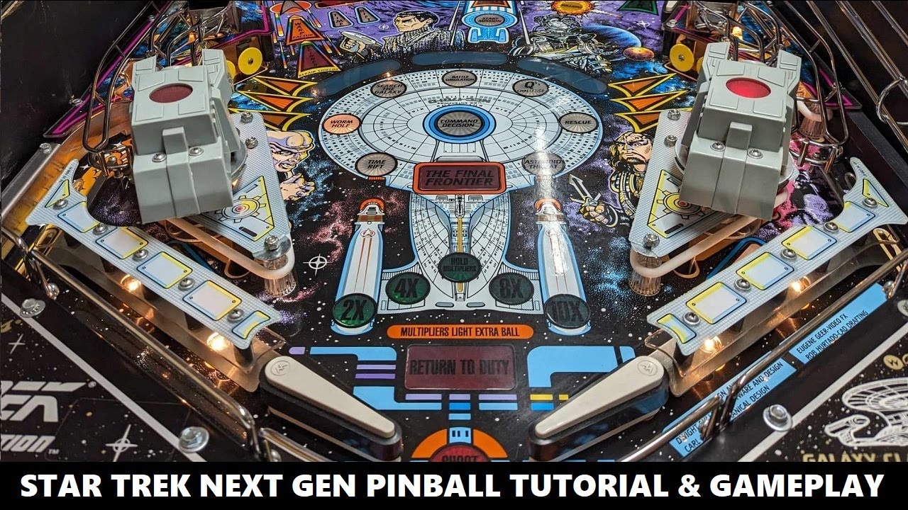 Учебное пособие и игровой процесс Star Trek: The Next Generation Pinball (Bally Williams, 1993)