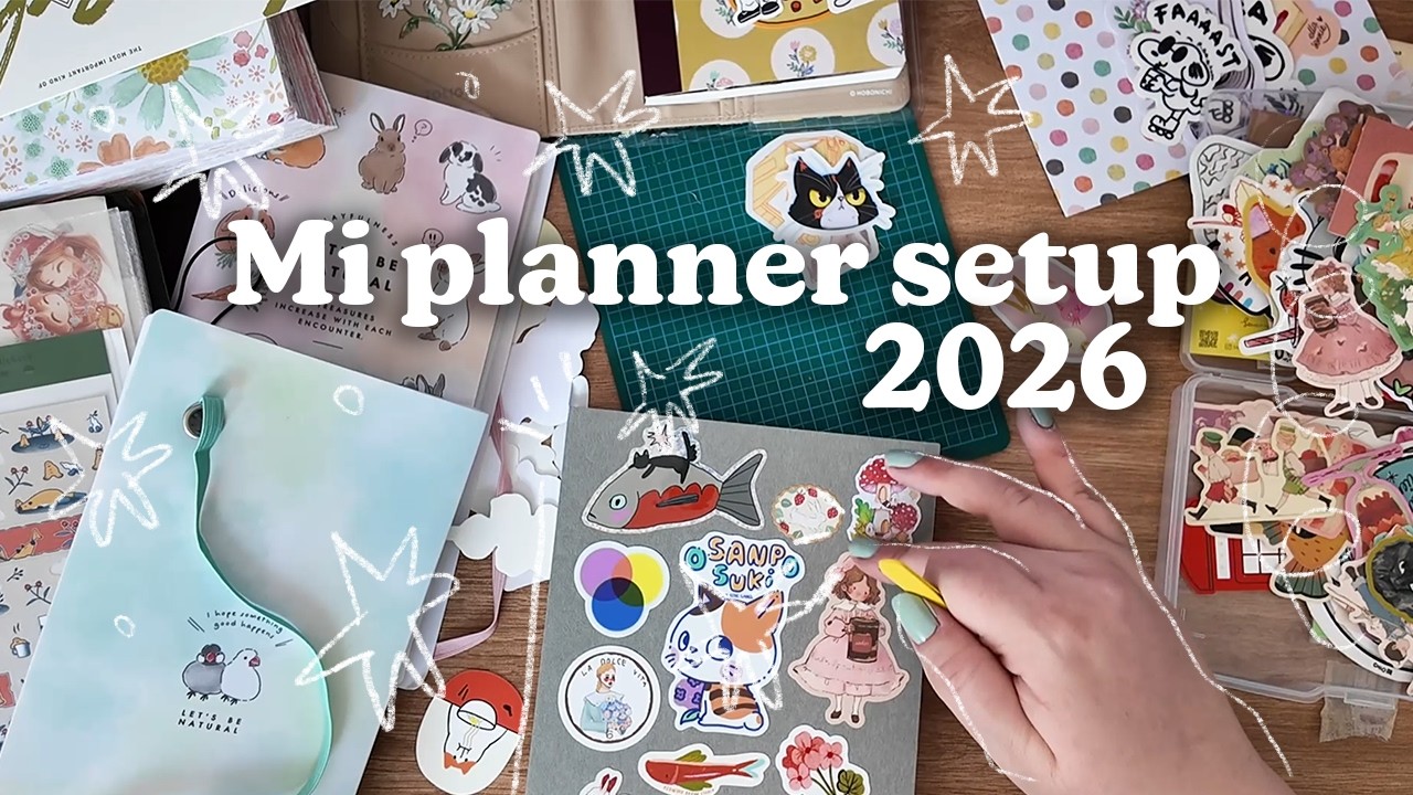 Mi planner setup completo 2026 | Hobonichi A6, 5 años y Take a Note