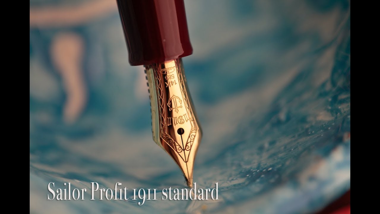 Sailor profit 1911 standard recensione 14kt gold nib review fountain pen
