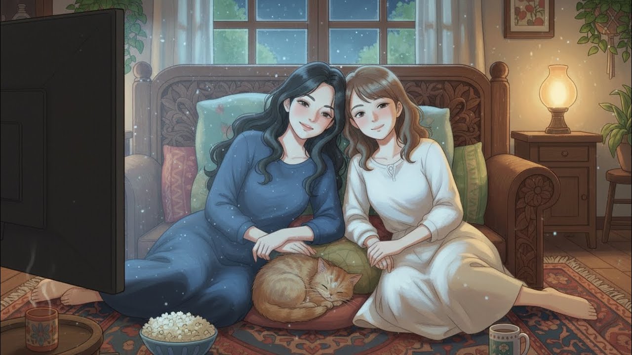 A Perfect Day at Home With My Best Friend | Cozy Silent Ghibli-Style Silent Vlog