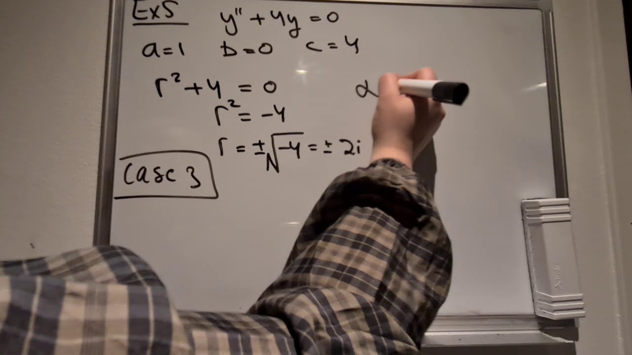 Second order linear homogeneous differential equations Part2 بالعربي