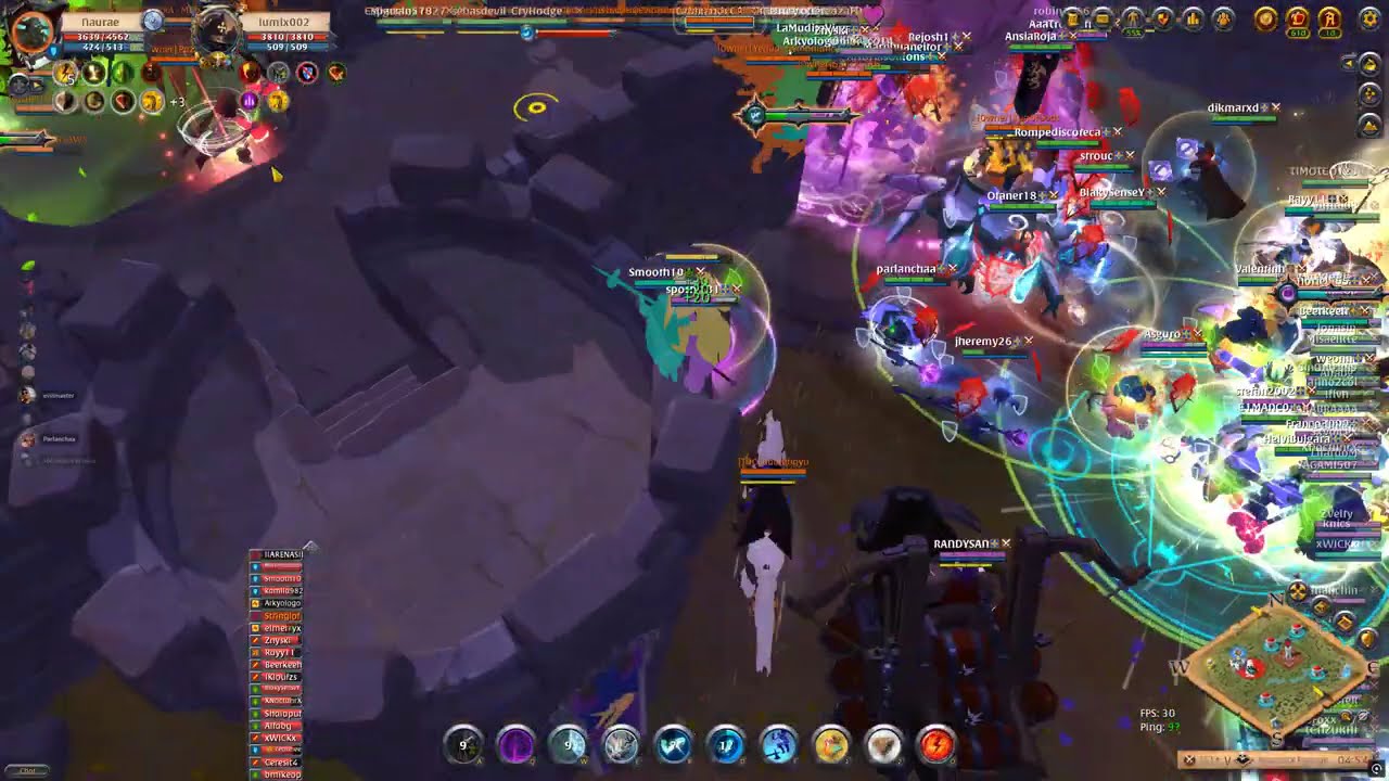 Albion Online -  Alianza VILTRUM vs Alianza Owner - Pelea Castillo -  Bedrock PoV