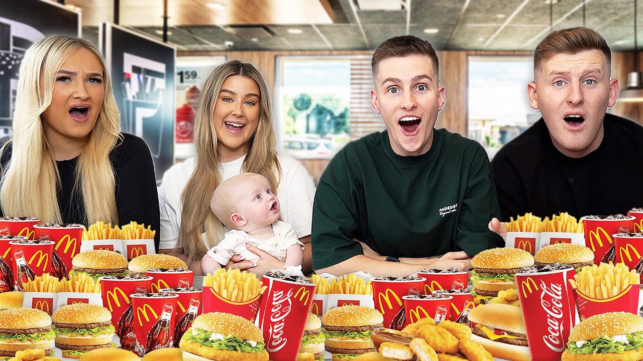 Последний, кто перестанет есть, MCDONALDS выигрывает 1000 фунтов стерлингов против Брэндонио и Эр...