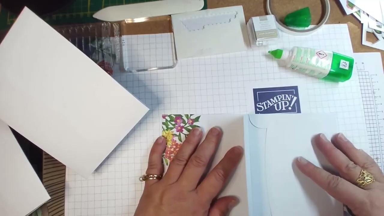 🌸Coup de kit, la suite:  Mini-album enveloppes facile avec le kit Jardin Accueillant de Stampin'Up!