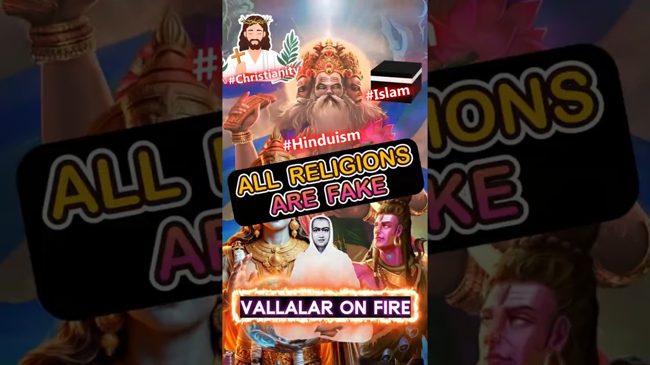 All religions ✝️🕉️☪️ are fake & lies says vallalar #vallalar #arutperunjothi #shiva #jesus #allah
